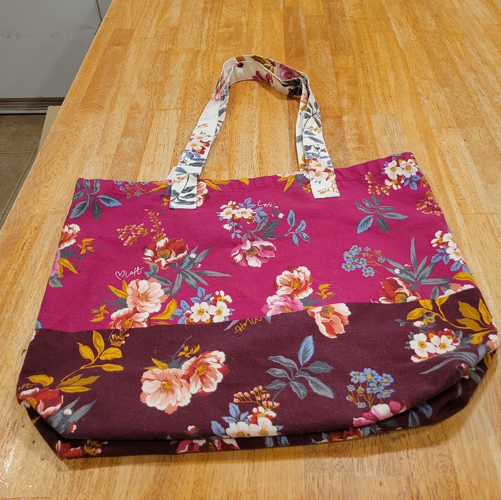 🪷🌼🌸EUC~LOFT TOTEBAG - Picture 1 of 9
